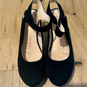 Black Suede Sacha London Women's Shoes sz8